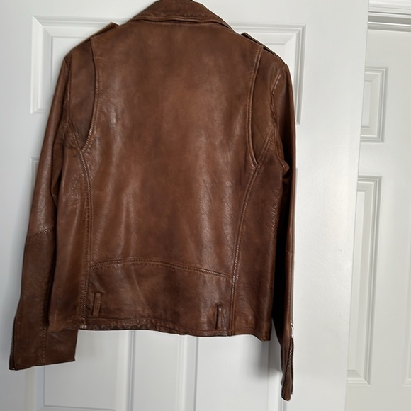Lemarque motorcycle jacket Size L cognac brown genuine leather - Picture 2 of 4